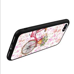 iPhone SE 5s 5 Case,Flexible Soft TPU Cover Shell,Slim Silicone Black Rubber Non-Slip Durable Design Protective Phone Case for iPhone SE 5s 5 -Bicycle