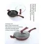 ZPWSNH Frying Pan, Maifan Stone Smokeless Nonstick Pan, Gas Cooker Barbecue Pot