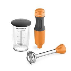 KitchenAid KHB1231TG 2-Speed Hand Blender, 8", Tangerine