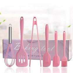 6 Piece Kitchen Utensil Set, Cookware Silicone Kitchen Utensil Set Heat Resistant Kitchen Cookware Nonstick Kitchen Baking Tool, Kitchenware