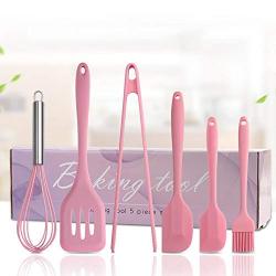 6 Piece Kitchen Utensil Set, Cookware Silicone Kitchen Utensil Set Heat Resistant Kitchen Cookware Nonstick Kitchen Baking Tool, Kitchenware