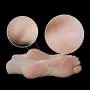 zhy 1 Pair Silicone Life Size Female Mannequin Foot with Bone Display Jewelry Sandal Shoe Sock Display Art Sketch with Nail