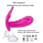 Caobodong0758 Extra Long Satisfaction Wireless Remote Control Venus Butterfly Vibration Invisible Wearing Shell Security Silicone Toy with Harness Tie, Purple caobodong0758