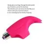 Vibrator, Oomph! 4 Inch Silicone Waterproof Vibration Massager 16 Modes Magic Wand Finger Vibrator Sexy Toy Rali - Red