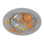 ezpz Mini Mat - One-Piece Silicone placemat + Plate (Gray)