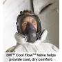 3M Ultimate FX Full Facepiece Reusable Respirator FF-402, Mold, Painting, Sanding, Chemicals, Gases, Dust, Medium