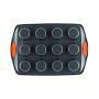 Rachael Ray 54075 Yum-o 12-cup Muffin Pan, Orange Grips