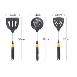 7-Piece Kitchen Utensil Set Silicone Non stick Cooking Utensils for Kitchen Tools Kitchenware Stainless Steel Handle Spatula Set