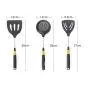 7-Piece Kitchen Utensil Set Silicone Non stick Cooking Utensils for Kitchen Tools Kitchenware Stainless Steel Handle Spatula Set