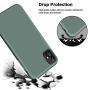 Vooii iPhone 11 Case, Soft Liquid Silicone Slim Rubber Full Body Protective iPhone 11 Case Cover (with Soft Microfiber Lining) Design for iPhone 11 - Pine Green