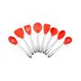 Silicone Kitchenware 8 Piece Set Cooking Spoon Shovel Stainless Steel Handle Spatula Kitchen Set