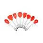 Silicone Kitchenware 8 Piece Set Cooking Spoon Shovel Stainless Steel Handle Spatula Kitchen Set