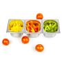 4" Deep Steam Table Pan 1/6 Size, Kitma 1.8 Quart Stainless Steel Anti-Jam Standard Weight Hotel GN Food Pans - NSF (6.93&quotL x 6.25&quotW) - 12 Pack