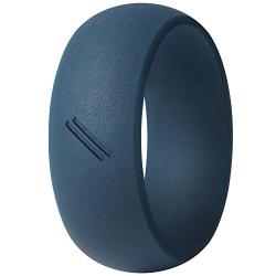 ThunderFit Silicone Wedding Ring for Men, Rubber Wedding Band - 8.7mm Wide