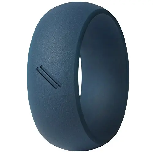 ThunderFit Silicone Wedding Ring for Men, Rubber Wedding Band - 8.7mm Wide