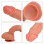 Feijibei 7.9 Inch Safe Realistic Silicone Soft D?`ld? Easy to Clean Massager Wand Personal Adult Toy with Powerful Suction Cup Toy for Female