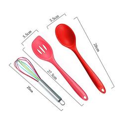 Color silicone kitchenware Non-stick silicone kitchenware set Environmentally friendly heat-resistant non-stick cooking shovel spoon tool set of 10