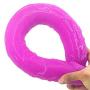 Happy and Healthy 18.1 inch Double Sided Big Toy Real Feel Soft Flexible Realistic Double Head Massages-Discreet Package