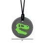 Munchables Dinosaur Skull - Sensory Chew Necklace for Boys (Navy/Black)