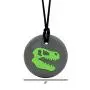 Munchables Dinosaur Skull - Sensory Chew Necklace for Boys (Navy/Black)