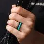 ThunderFit Thin and Stackable Silicone Rings, 8 Rings / 4 Rings / 1 Ring - Silicone Wedding Bands for Women - Diamond Pattern