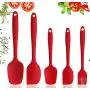 Food Grade Silicone Kitchen Utensils Silicone and Wood Cake Cream Spatula Brush Batter Baking Tool, Kitchenware