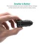 USB Car Charger RAVPower 24W 4.8A Metal Dual Car Adapter, Compatible with iPhone 11/Pro/Max XS Max XR X 8 7 Plus, iPad Pro Air Mini, Galaxy S9 S8 S7 S6 Edge Note and More (Black)