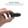 USB Car Charger RAVPower 24W 4.8A Metal Dual Car Adapter, Compatible with iPhone 11/Pro/Max XS Max XR X 8 7 Plus, iPad Pro Air Mini, Galaxy S9 S8 S7 S6 Edge Note and More (Black)