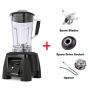 Super Heavy Duty Commercial Professional Power Blender Juicer Food Processor Mixer 3Hp 45000Rpm 2200W 2L Jar,Black Spare Parts,Us Plug