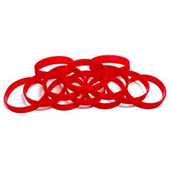 TheAwristocrat 1 Dozen Multi-Pack Blank Wristbands Bracelets Silicone Rubber - Select from a Variety of Colors