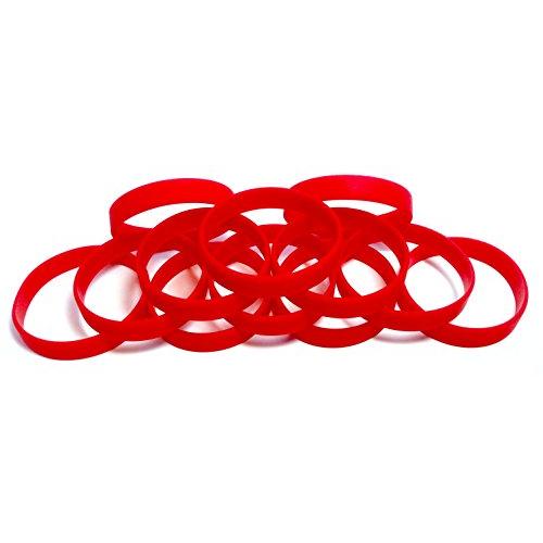 TheAwristocrat 1 Dozen Multi-Pack Blank Wristbands Bracelets Silicone Rubber - Select from a Variety of Colors