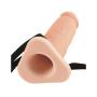[WALLER PAA] 8&quot Silicone Hollow Male Penis Extension Strap-on Dong Cock
