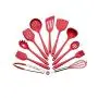 JunbosiKitchenware, Multi-Function Kitchen Utensils, Creative Set of 11 Sets of Stainless Steel Silicone Kitchenware, High Temperature Anti-Scalding,Gray