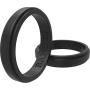 BANDED GLORY Silicone Wedding Ring for Men, Rubber Wedding Bands, Step Edge Design