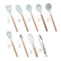 RUZYY 9Pieces/Set Non-Stick Silicone Cooking Utensils Kitchen Gadgets Spatula Spoon Tools for Baking Cookware Kitchenware