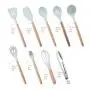 RUZYY 9Pieces/Set Non-Stick Silicone Cooking Utensils Kitchen Gadgets Spatula Spoon Tools for Baking Cookware Kitchenware