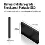 Silicon Power 512GB 3D NAND TLC Rugged Portable External SSD USB 3.1 Gen 2 (USB3.2) with USB-C to USB-C/USB-A Cables, Bolt B75 Pro Black - SP512GBPSD75PSCK