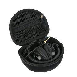 Khanka Hard Headphone Case Travel Bag for Audio-Technica ATH M50 M40X M50X M30x M50xMG Professional Studio Monitor Headphones Headset Headphone (black1)