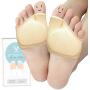 Metatarsal Sleeve Pads, Half Toe Bunion Sleeve with Sole Forefoot Gel Pads Cushion for Diabetic Feet Metatarsalgia Mortons Neuroma Prevent Calluses Blisters, 2 Pieces