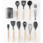 Silicone kitchenware set of 11 kitchen tools shovel scoop set