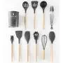 Silicone kitchenware set of 11 kitchen tools shovel scoop set