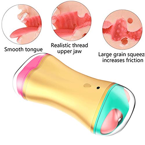 ANJELILA Pure Medical Silicone Tight Design Real Silicone Soft Pussy Vágǐnal Cup Maiden Artificial Vágǐna Oral Throat Su*ck*ing Blowjob Male Mastur**bator Sexcv-Toys for Man Silicone Toy