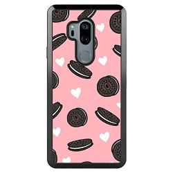 LG G7 ThinQ Case,Flexible Soft TPU Cover Shell,Slim Silicone Black Rubber Non-Slip Durable Design Protective Phone Case for LG G7 ThinQ -Biscuits