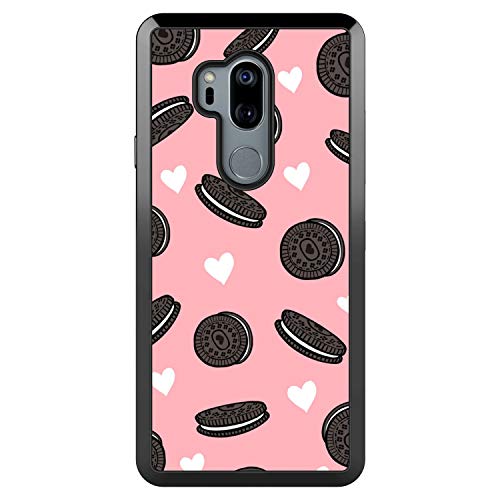 LG G7 ThinQ Case,Flexible Soft TPU Cover Shell,Slim Silicone Black Rubber Non-Slip Durable Design Protective Phone Case for LG G7 ThinQ -Biscuits