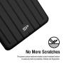 Silicon Power 1TB 3D NAND TLC Rugged Portable External SSD USB 3.1 Gen 2 (USB3.2) with USB-C to USB-C/USB-A Cables, Bolt B75 Pro Black - SP010TBPSD75PSCK