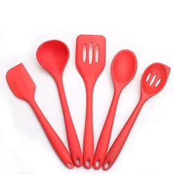 SKYyao Kitchen utensil set Silicone Kitchenware 5 piece non-stick pot silicone kitchenware set cooking shovel spoon kitchenware silicone