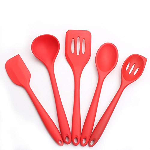 SKYyao Kitchen utensil set Silicone Kitchenware 5 piece non-stick pot silicone kitchenware set cooking shovel spoon kitchenware silicone
