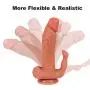 Wushuangyu Lifelike Massager Waterproof Realistic Silicone Di&DLO Body Massage Soft and Health Flesh - Vibrant Toy