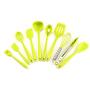 Kitchen Set 10 Color Silicone Kitchenware Silicone Set Baking Tools Kitchen Tools Kitchen Gadgets, black
