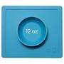 ezpz Happy Bowl - One-Piece Silicone placemat + Bowl (Blue)